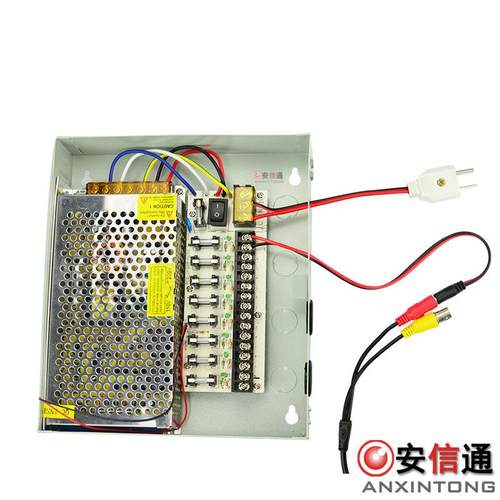 12V5A控摄机集中供电1箱室监像外防178水电源箱带电源15A9ch