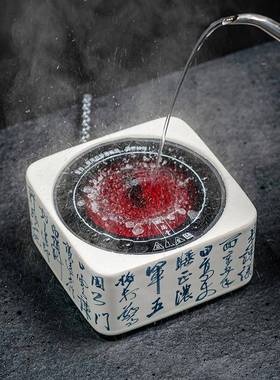 打电陶家用烧炉MOSHOU04陶壶烧水陶瓷功夫茶具苏釉煮茶壶老白专茶