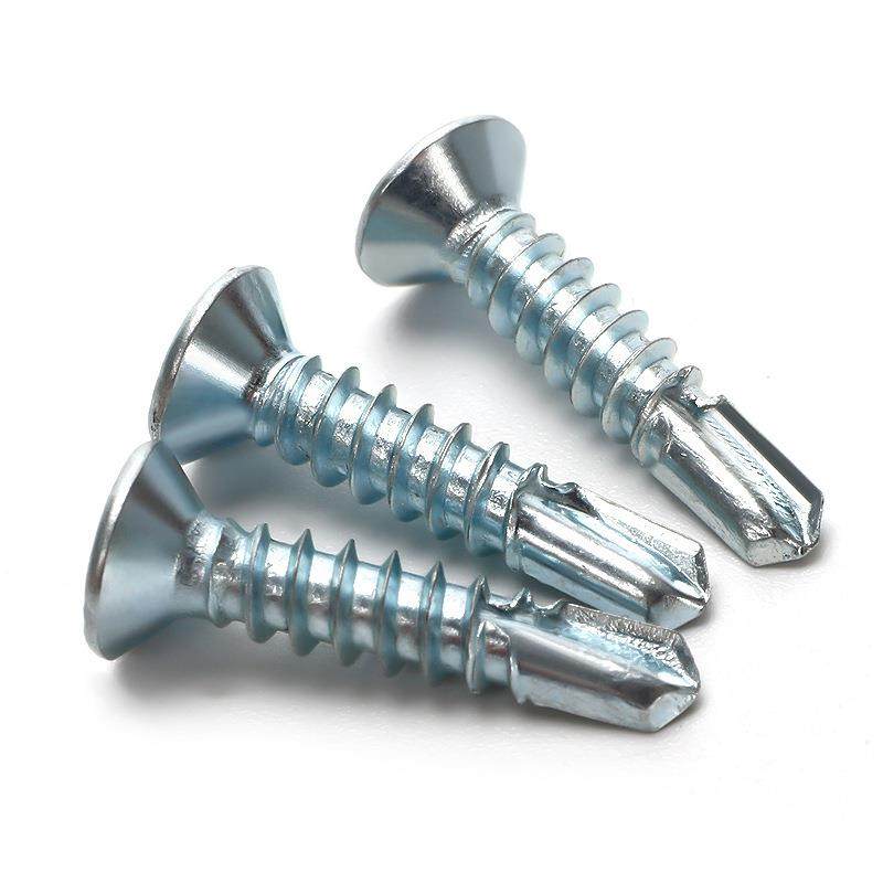 镀十字锌沉头钻钻尾自螺丝燕尾螺丝钉平头945钻尾螺丝4m.2m4.8钻