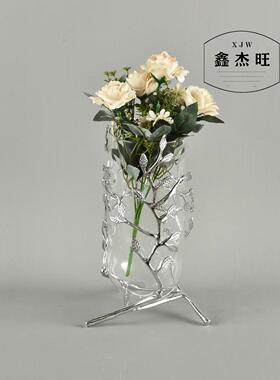 欧式玄创花瓶意摆件客厅插花现代简约家电视居柜关桌面装饰品-摆