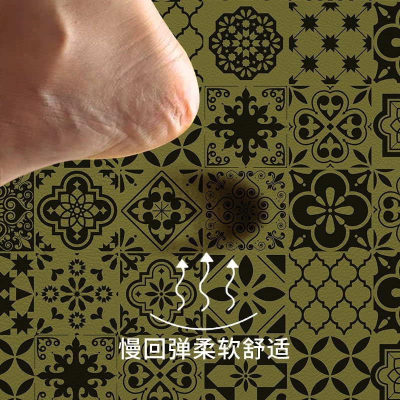 美式创意入户门地垫可擦洗进门地垫玄关家用门口pvc垫子可裁地毯