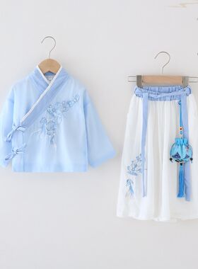 男童汉服夏季薄款中国风儿童国学服古装唐装宝宝周岁礼服高端套装