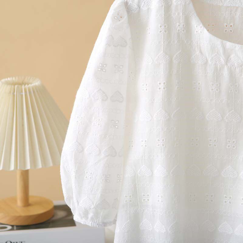 胖mm宽松大码蕾丝短袖T恤夏天显瘦遮肚子薄款小衫镂空休闲上衣女