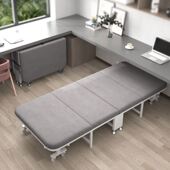 午休折叠床医院陪护床办公室休息家用便携床单人简易床木板海绵床