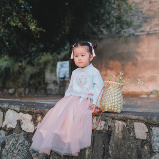 古风背篓道具竹编汉服拍照摄影儿童舞蹈表演农用小号藤编花篮采茶