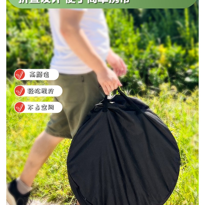围炉煮茶桌收纳袋防水手提户外加厚牛津布圆形便携露营配件全套
