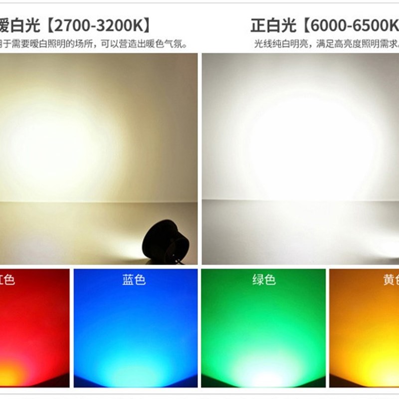 LED水底灯水下地埋灯游泳池灯七彩防水12V24V不锈钢3W5W6W7W9W12W