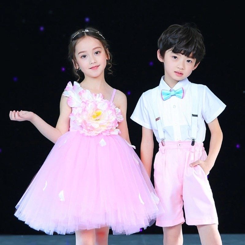 六一儿童演出服幼儿园女童舞蹈蓬蓬裙小学生男背带裤合唱表演服装,童装/婴儿装/亲子装,儿童演出服,淘宝优惠券,粉丝福利购,淘宝优惠卷