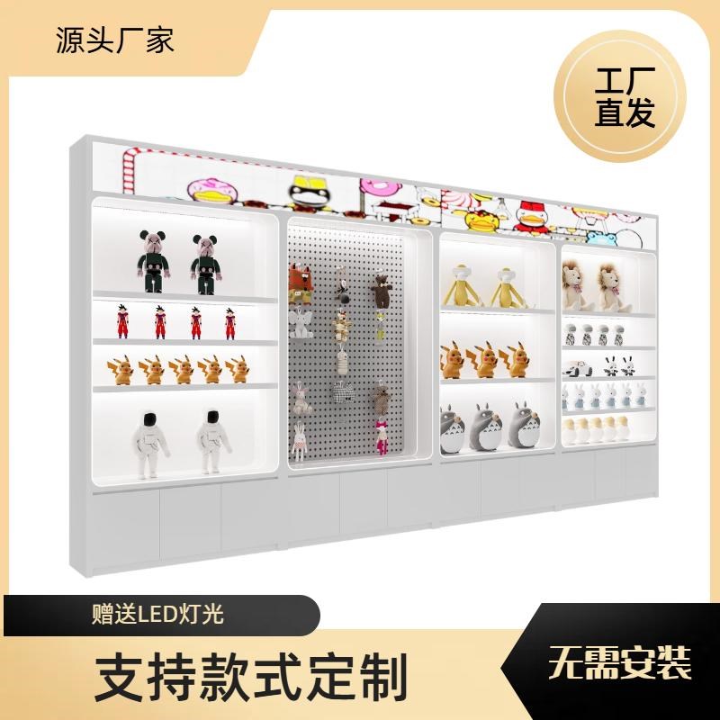 潮玩店展示柜毛绒玩具动漫城手办柜烤漆礼品玩具柜定制手办娃娃柜