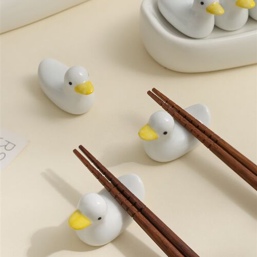 陶瓷筷子架精致可爱筷子托家用筷枕汤勺托垫家用创意餐具收纳摆件