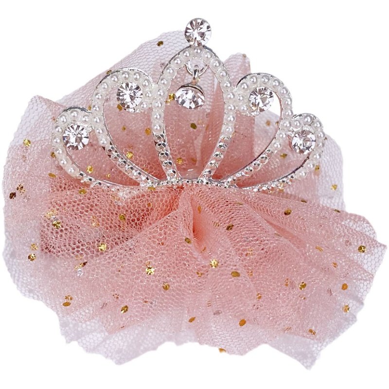 儿童皇冠头饰公主王冠发夹宝宝韩式发卡女童水钻顶夹女孩生日发饰