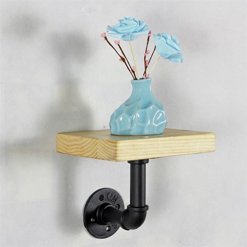 一字搁板实木 铁艺置物架 墙壁书架 墙上挂衣架 水管壁挂阳台花架,住宅家具,搁板/置物架/家用陈列架,淘宝优惠券,粉丝福利购,淘宝优惠卷