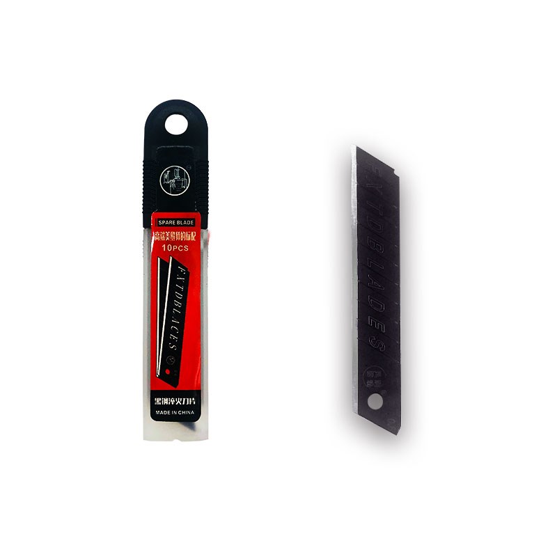 sk5淬火黑刃刀片美工刀美缝工具铲刀通用0.6毫米