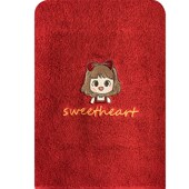 碎朵家居520情人节创意纪念定做情侣绣字纯棉吸水高档浴巾大毛巾