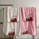 浴巾毛巾可爱草莓家用情侣学生宿舍儿童大毛巾裹巾洗澡吸水柔软夏