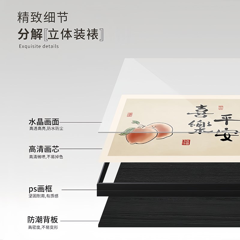 高档配电箱电表箱装饰画定制照片弱电箱空开箱遮挡装饰挂画免打孔