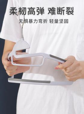 小管家36cm灰底鸭头湿两用痕干衣裳衣架挂衣无撑家用衣架防滑儿童