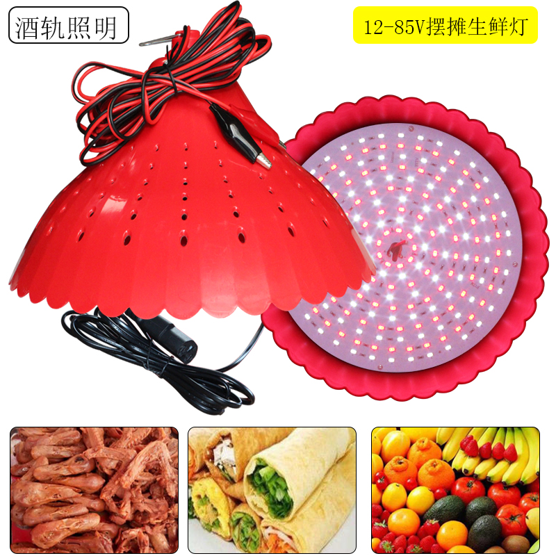 12v灯夜市摆摊灯12vled灯生鲜灯熟食灯三轮电动车地摊灯射灯