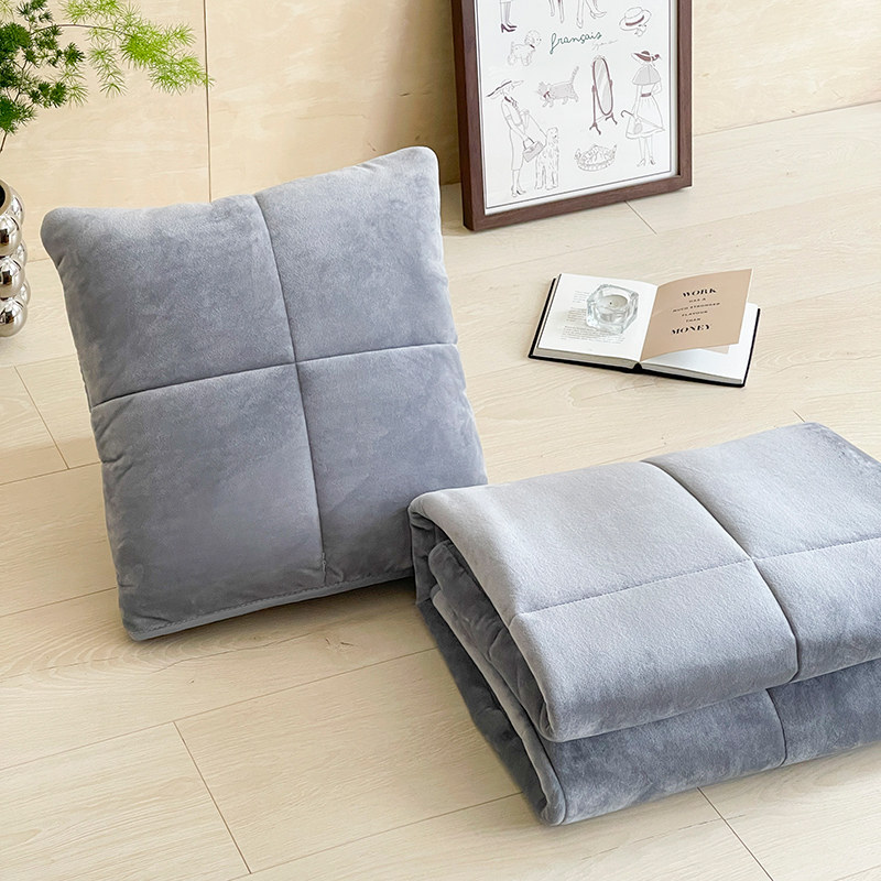 纯色两用抱枕被全棉二合一汽车载靠垫公司沙发午睡可折叠四季毛毯,居家布艺,抱枕被,淘宝优惠券,粉丝福利购,淘宝优惠卷