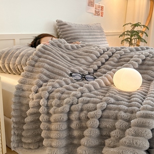 叠石桥毛毯毯子加厚冬季珊瑚绒办公室午睡盖毯航空绒毯床单