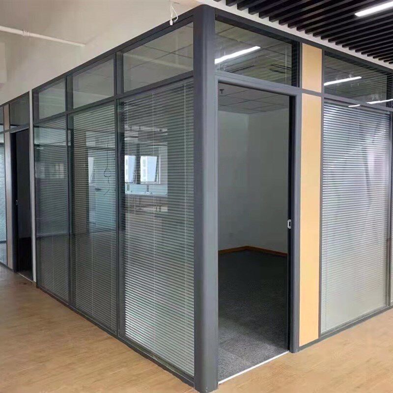 无锡常州镇江泰州扬州溧阳办公室铝合金玻璃高隔断隔墙安装测量