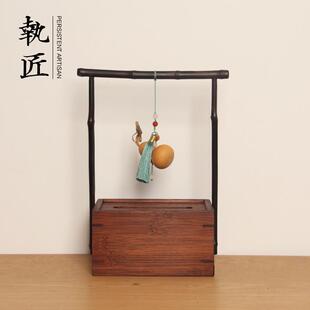 手工竹制提拿纸巾盒客厅桌面新饭店抽专用纸盒中式盒子餐巾纸家用