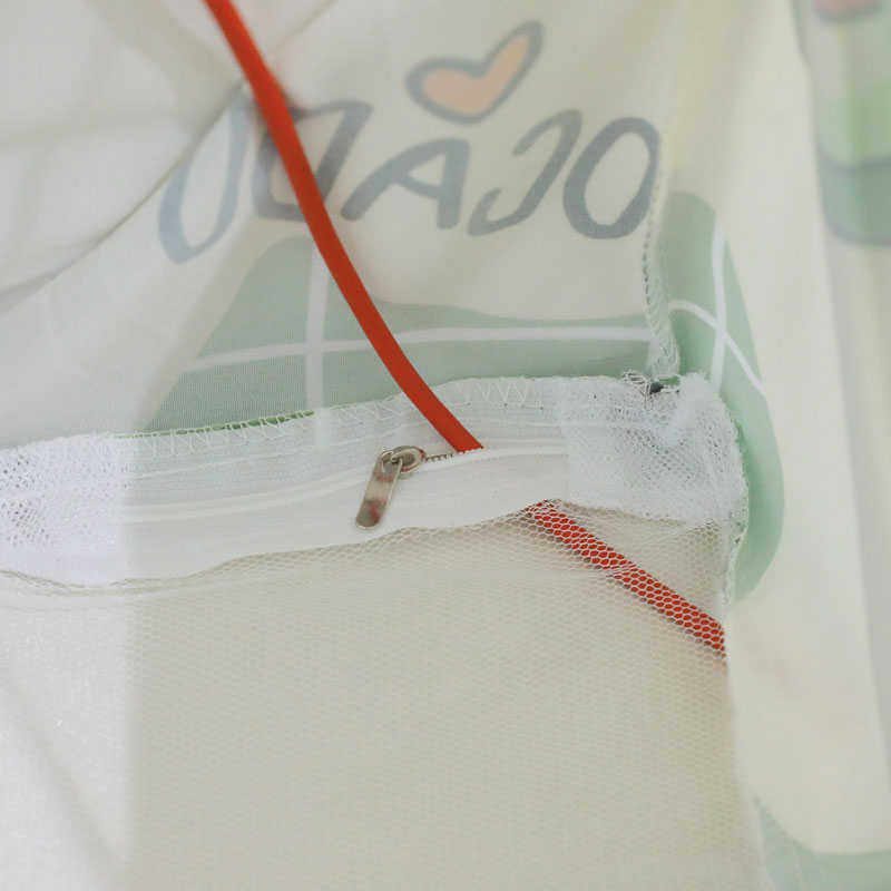 免安装蒙古包蚊帐折叠家用三公主儿童全底回底1.8m2.0开门防1.5摔