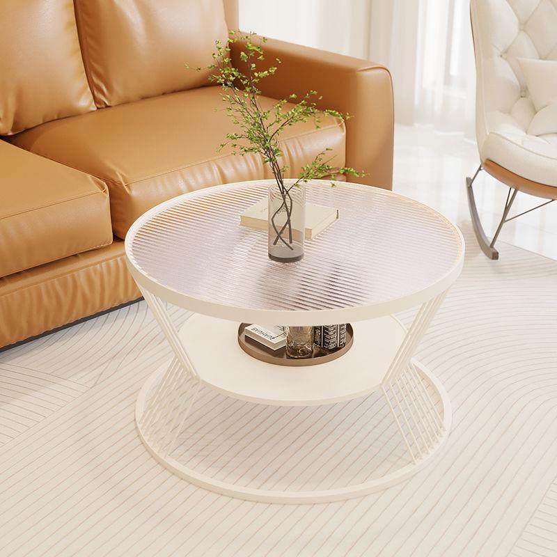 奶油风玻璃圆形家用客厅钢化玻璃小桌子轻奢现代公寓茶几小户型,电子元器件市场,其它元器件,淘宝优惠券,粉丝福利购,淘宝优惠卷