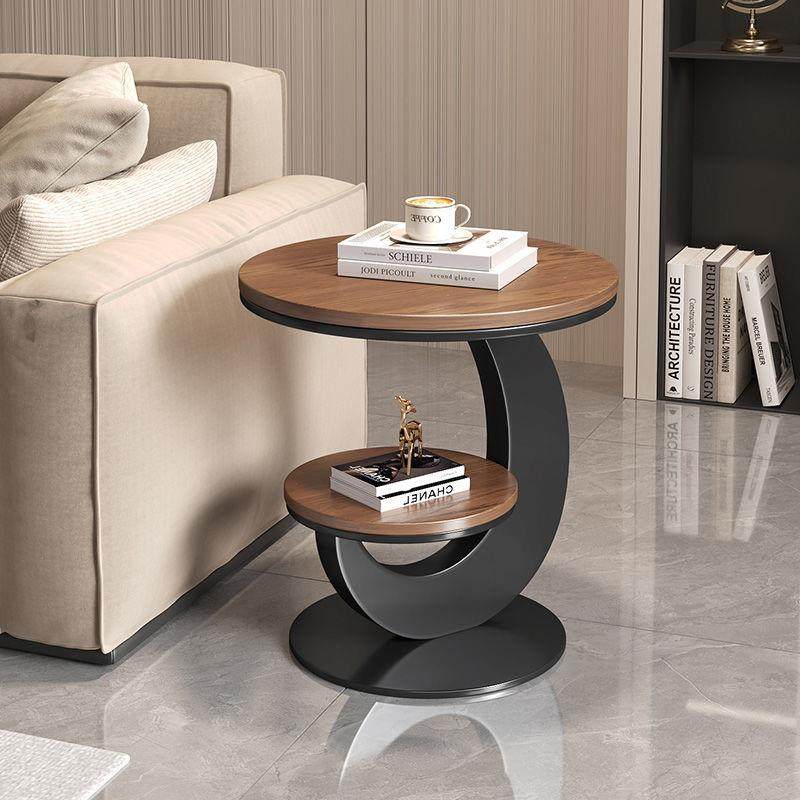 轻奢边几客厅阳台圆桌高级沙发边桌双层简易茶几家用创意小桌子,电子元器件市场,其它元器件,淘宝优惠券,粉丝福利购,淘宝优惠卷