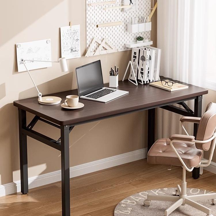 可折叠电脑桌台式书桌家用办公桌卧室小桌子简易学习写字桌长方形