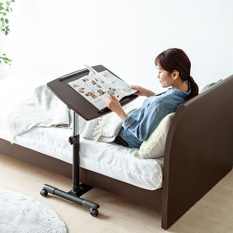 2024新款移动升降电脑桌懒人桌床边桌书桌演讲台大面板角度可调节