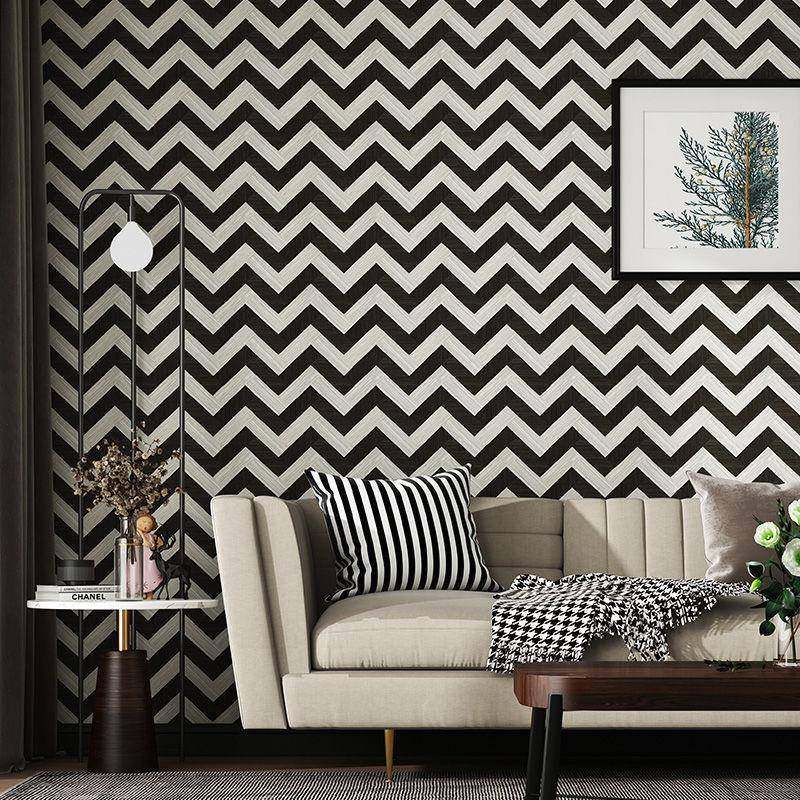 北欧黑条纹墙纸自粘几何波浪卧室868视客厅白电背壁景墙纸自贴简,家装主材,其它材质类墙纸,淘宝优惠券,粉丝福利购,淘宝优惠卷