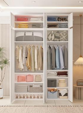 0J铁衣柜家用卧皮室出租房童衣橱简易组儿装收纳柜钢用制OHA阳台