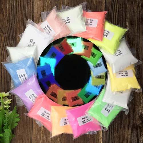 家亮直供EZN超夜光粉1色荧光粉注5厂塑发光粉可制夜光涂料荧光漆1