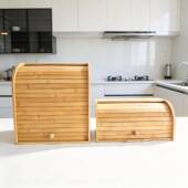 头高品质竹制物面包箱卷帘974收纳理源厂家来图储来样DI整Y用于储