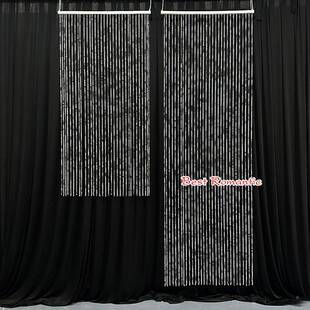 婚庆节链窗日装饰帘棉帘线珠圣诞饰品ECM帘圆珠酒店家居门帘挂帘