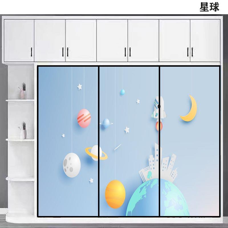 衣柜门推拉门钢化玻璃移