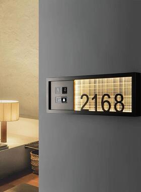 酒店理门牌包厢民宿门牌饭店号码门RGQ铃清酒牌房店房间客门牌号