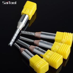 TCT三刃开刀钨料钢直刀1/2*6*20铣木工刀开开槽修边刀电木料刀雕