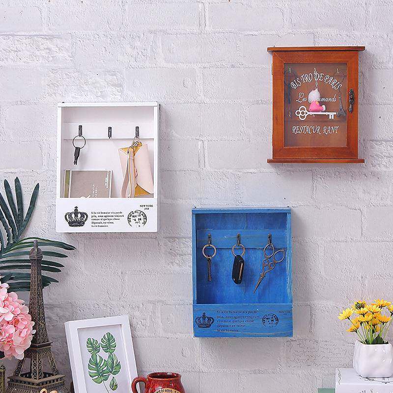 ?实木鞋柜四款钥匙上置放钥匙收纳盒口客门厅玄整关理装饰物架家