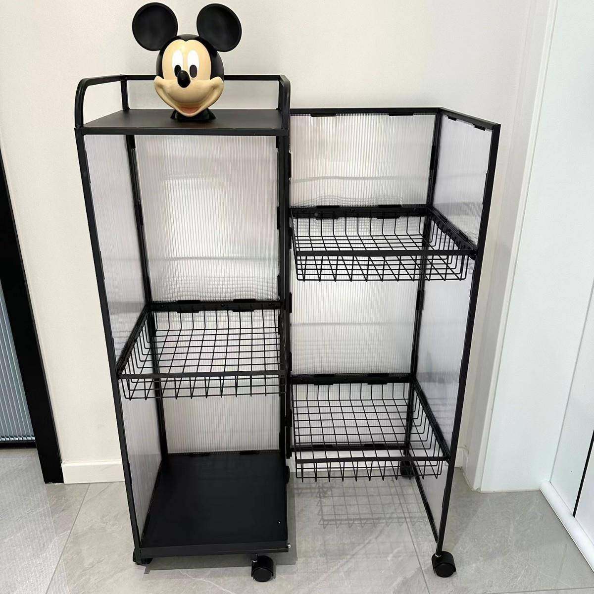 带门蔬菜地置物架能厨房旋10068转多功食放果蔬菜篮筐落多层锅具,收纳整理,书桌收纳置物架,淘宝优惠券,粉丝福利购,淘宝优惠卷