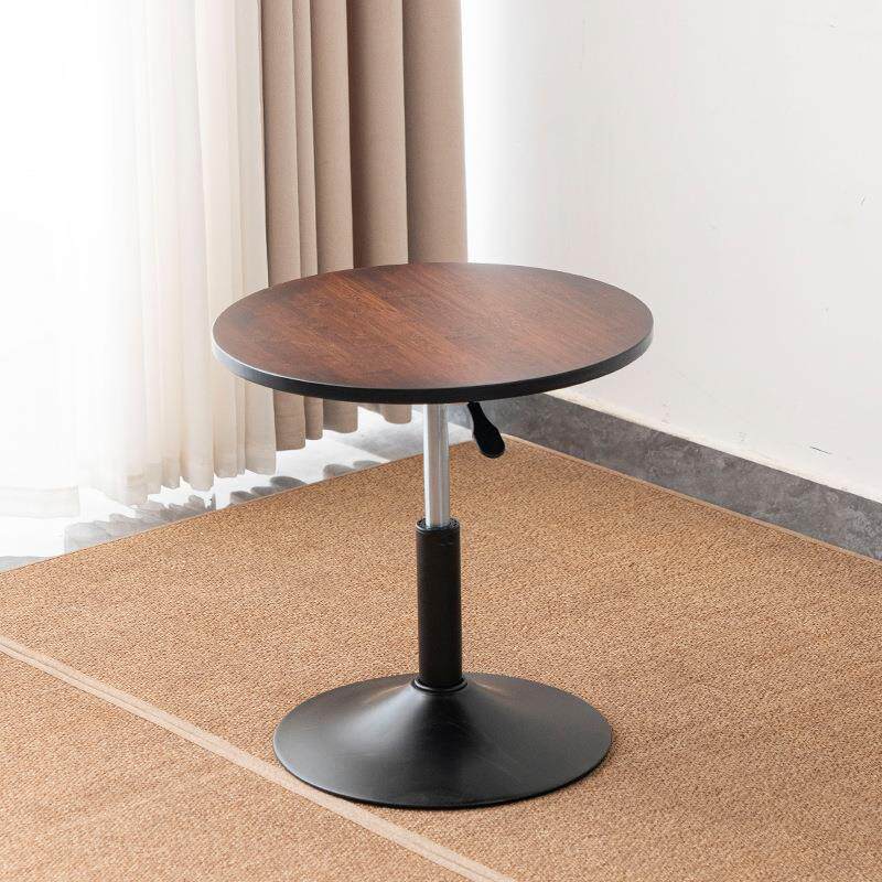 升降沙发边几小茶几茶台客厅家用实木新中式小型阳台休闲小圆桌子