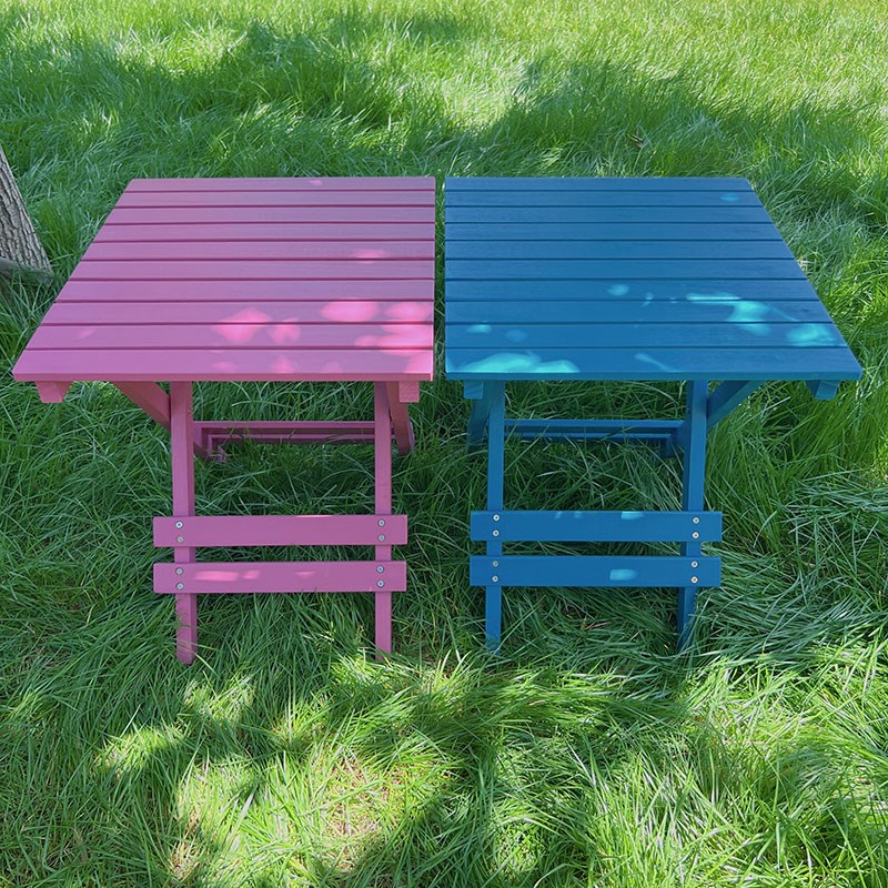 玫粉红色折叠桌简易家用小户型折叠小方桌便携式户外小餐桌小茶几