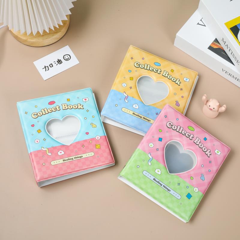 定制封面活页款3寸6寸插页式镂空拍立得相册爱豆小卡明信片收纳册