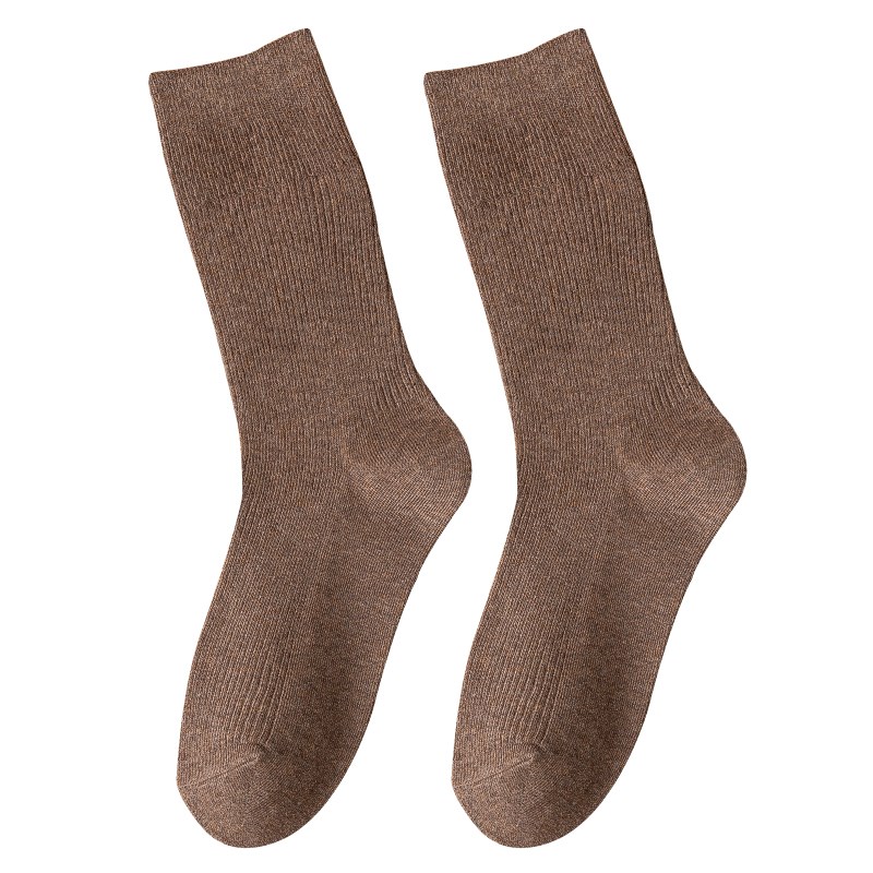 5双堆堆袜女秋季纯棉百搭中长袜子韩国学院风复古中筒宽松长袜潮