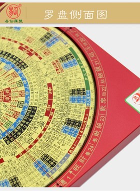 易仙7寸2吉祥罗盘强磁针铝合金九星八宅6789运玄空综合罗庚 摆件