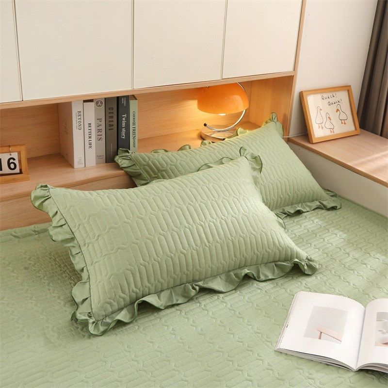 韩式纯棉炕单床盖三件套绗缝简约加厚全棉榻榻米床单单件夹棉定制,床上用品,床盖,淘宝优惠券,粉丝福利购,淘宝优惠卷
