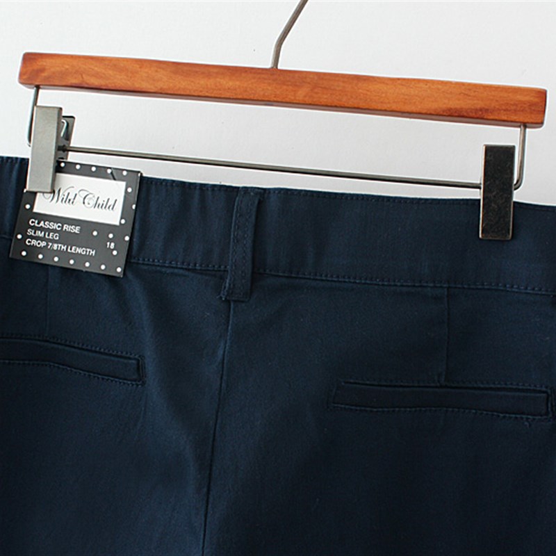 大码女装薄款高腰九分裤300斤胖mm夏装弹力修身修软面料休闲裤