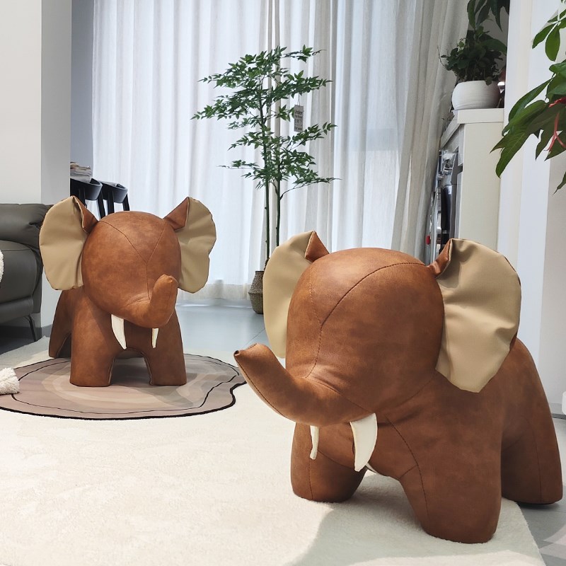 象造型动物换鞋凳客厅创意系列摆件凳子可爱轻奢卡通公仔网红坐凳