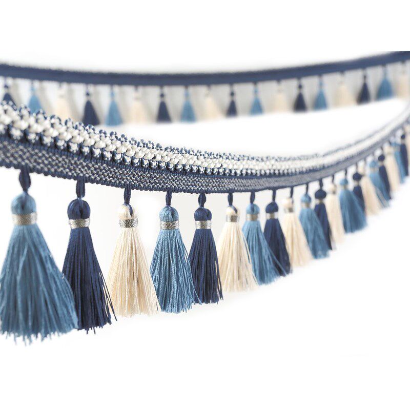 欧式窗帘花边下摆装饰流苏底边吊穗窗幔帘头沙发布艺辅料抱枕舞台